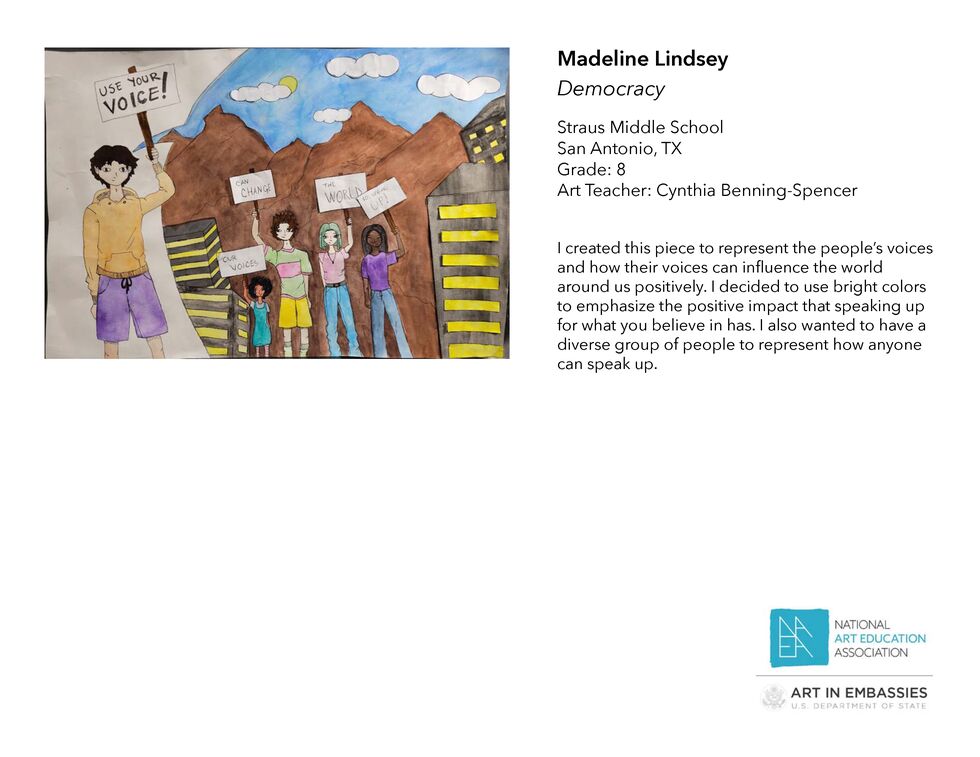 Democracy Collection Student Art Competition Exhibit • National Art Education Association